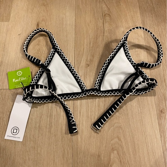 NWT ELLEJAY swimwear triangle top Aztec print size small - Picture 2 of 6